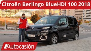 Citroën Berlingo Feel BlueHDI 100 2018  Prueba  Test  Review en español  Autocasión [upl. by Bil78]