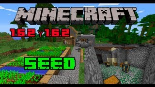 Minecraft 152162 Seed Aldea con doble mob spawner debajo en el respawn [upl. by Joshua]