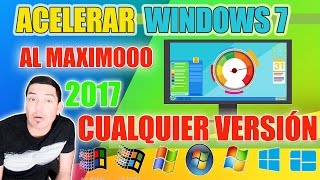 Acelerar Windows 7 al máximo 2017  Como acelerar mi PC Windows 7 [upl. by Ellehcem]