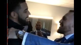 Drake Meets With Conor McGregor After Disrespecting Floyd Mayweather At Press Conference [upl. by Sitra]