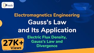 Gausss Law and Its Application  Electric Flux Density Gausss Law and Divergence [upl. by Mariko]