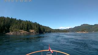 Skookumchuck Tidal Rapids Passage  Sechelt Inlet [upl. by Aneehs]