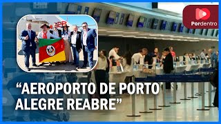 Aeroporto de Porto Alegre reabre para voos comerciais após cinco meses das enchentes no RS [upl. by Kurtzman]