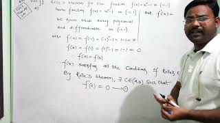 problem on Rolles theorem in telugumaths naresh eclass [upl. by Chisholm284]