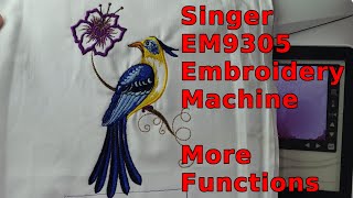 Singer EM9305 Embroidery Sewing Machine  Beyond the Basics [upl. by Richel]