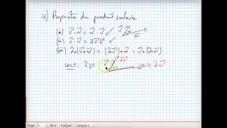 Ma3  Géométrie vectorielle  Construction du produit Scalaire VERSION A [upl. by Nonnag]