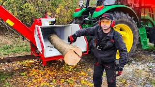 ✅ FREE 14m³ of FIREWOOD per hour with HighPowered Wood Chipper [upl. by Turino]