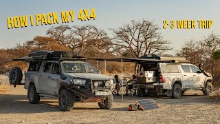 How I Packed My 4x4 for a 3 Week Camping amp Overlanding Trip Across Namibia and Botswana [upl. by Otrebmuh]