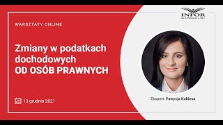 Zmiany w podatku dochodowym od osób prawnych [upl. by Gweneth]