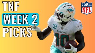 DRAFTKINGS THURSDAY NIGHT FOOTBALL WEEK 2  DFS PICKS [upl. by Jezabella806]