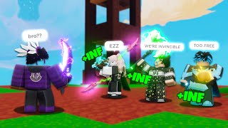 I DESTROYED A TOXIC HEALING SQUAD Roblox Bedwars [upl. by Devinne911]