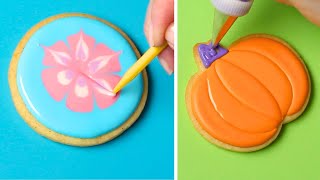 Easy Cookie Decorating Ideas for Beginners Royal Icing Compilation [upl. by Aborn81]