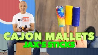 Cajon Mallets by Jaxs Sticks  Demo [upl. by Francis]