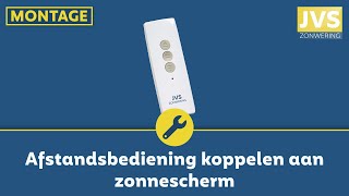 Montage Afstandsbediening koppelen aan zonnescherm [upl. by Nosrej]