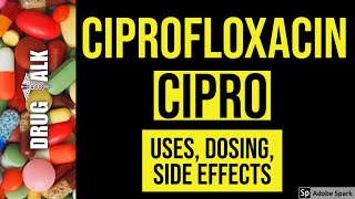 Ciprofloxacin Cipro  Uses Dosing Side Effects [upl. by Assirrak]