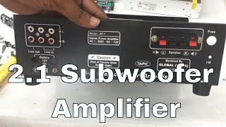 How to make 21 channel Subwoofer Amplifier Using TPA3116D22X50W  100W Assembling Process Part 1 [upl. by Handler355]