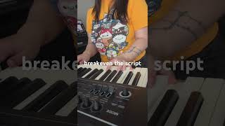 breakeven the script singing cover piano [upl. by Nyladnek381]