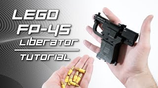 LEGO FP45 Liberator Pistol  Tutorial [upl. by Crellen]