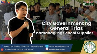 TNC  City Government ng General Trias namahagi ng school supplies [upl. by Devin]