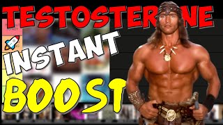 20 Fastest Ways To INSTANTLY Boost Testosterone ScienceBased Tier List with 35 Studies [upl. by Kremer802]