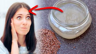 Say Goodbye to Wrinkles With This Flaxseed Gel Recipe [upl. by Attoynek796]