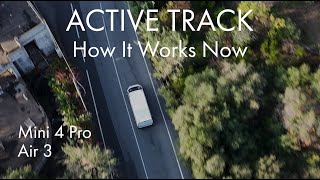 DJI Mini 4 Pro And Air 3  How ACTIVE TRACK Works after Several Updates [upl. by Eivod]