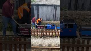 Train at Wirksworth EVR RAILWAY Station 13924 PERMANENT WAY GANG GIANTS AMONGST MEN [upl. by Stanton594]