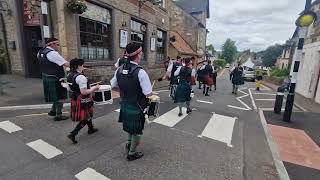 Balaklava Pipes And Drums Supported by Alloa Bowmar Cambusbarron 220624 [upl. by Ialocin]