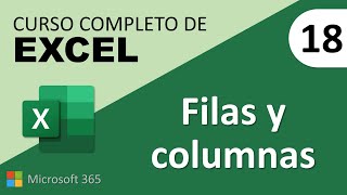 18 Curso Excel Filas y columnas [upl. by Goldie319]