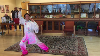 Shirley Chock 42 Tai Chi Sword 2017 Asian Network at Yale Spring Social [upl. by Nawad]