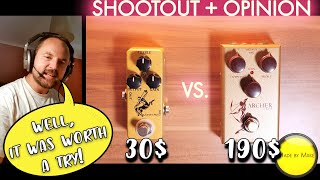 Shootout  Opinion J ROCKETT ARCHER IKON vs MOSKY AUDIO GOLDEN HORSE Golden Klon Clones [upl. by Ingemar548]