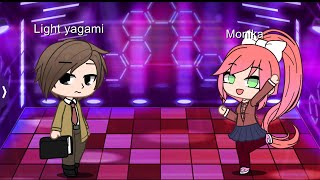 Light yagami vs Monika Animation vs anything gacha club video Credits to Eddiefrb [upl. by Meelak84]