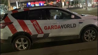 Gardaworld security blocking bus stop in a no parking zone downtown [upl. by Robinett]