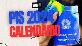 CALENDÃRIO OFICIAL PISPASEP 2024 QUANDO COMEÃ‡A OS PAGAMENTOS DO PIS 2024 [upl. by Bordie307]