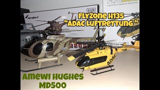 Amewi Hughes MD500E und H135 quotADAC Flugrettungquot hab ich in ein Video gepackt [upl. by Yam]