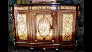 AndreCharles Boulle Inlay French Furniture Louis XV From Egypt [upl. by Ahsekam]