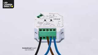 LedLampenDirect  Zo installeer je de YPHIX draadloze 230V dimmer [upl. by Zared]