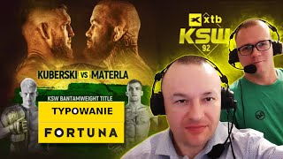 Wiwisekcja MMA 227  Typowanie XTB KSW 92 Wikłacz vs Jojua [upl. by Yunfei]