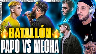 🔥 BATALLÓN 🔥 PIEZAS REACCIONA CON BLON Y KHAN A LA BATALLA DE PAPO VS MECHA EN FMS ARGENTINA [upl. by Eniaj850]