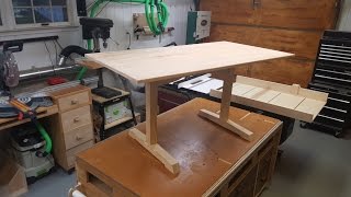 Contemporary Trestle Table Part 3 The Solid Cherry Table Top [upl. by Leinod]