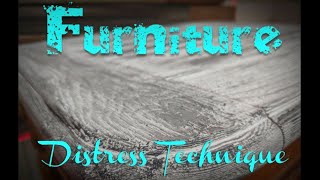 How to chalk paint Furniture Distressing technique dixiebelle [upl. by Lessig]