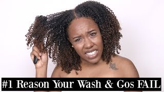 1 Reason Your Wash and Gos FAIL  ANY Hair Type [upl. by Macnair]