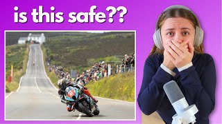 Reacting to the Isle of Man TT Race for the first time [upl. by Ayotahs]