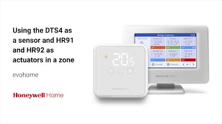 Using the DTS4 as a Sensor and HR91 and HR92 as Actuators in a Zone With evohome [upl. by Assiralc]