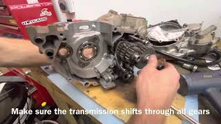 How To Install Transmission  2003 Yamaha YZ250F [upl. by Satsok]