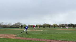 Jack Cosich 2023 LincolnWay East line drive triple  Marist HS 4292021 [upl. by Cassy]