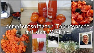 dampfentsafteter Tomatensaft im MixFino Tomatensaft aus dem Thermomix [upl. by Udenihc]