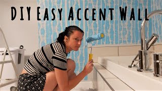 DIY Easy ACCENT WALL idea  Home Decor  MelyD style 1 [upl. by Ellah]