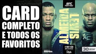 UFC SÃƒO PAULO  CARD COMPLETO E TODOS OS FAVORITOS  UFC MALHADINHO VS DERRICK LEWIS [upl. by Sethi]