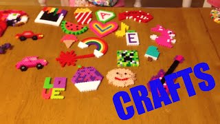 PERLER BEAD CRAFT CREATIONS HOMEMADE AND CRAFTY [upl. by Buroker]